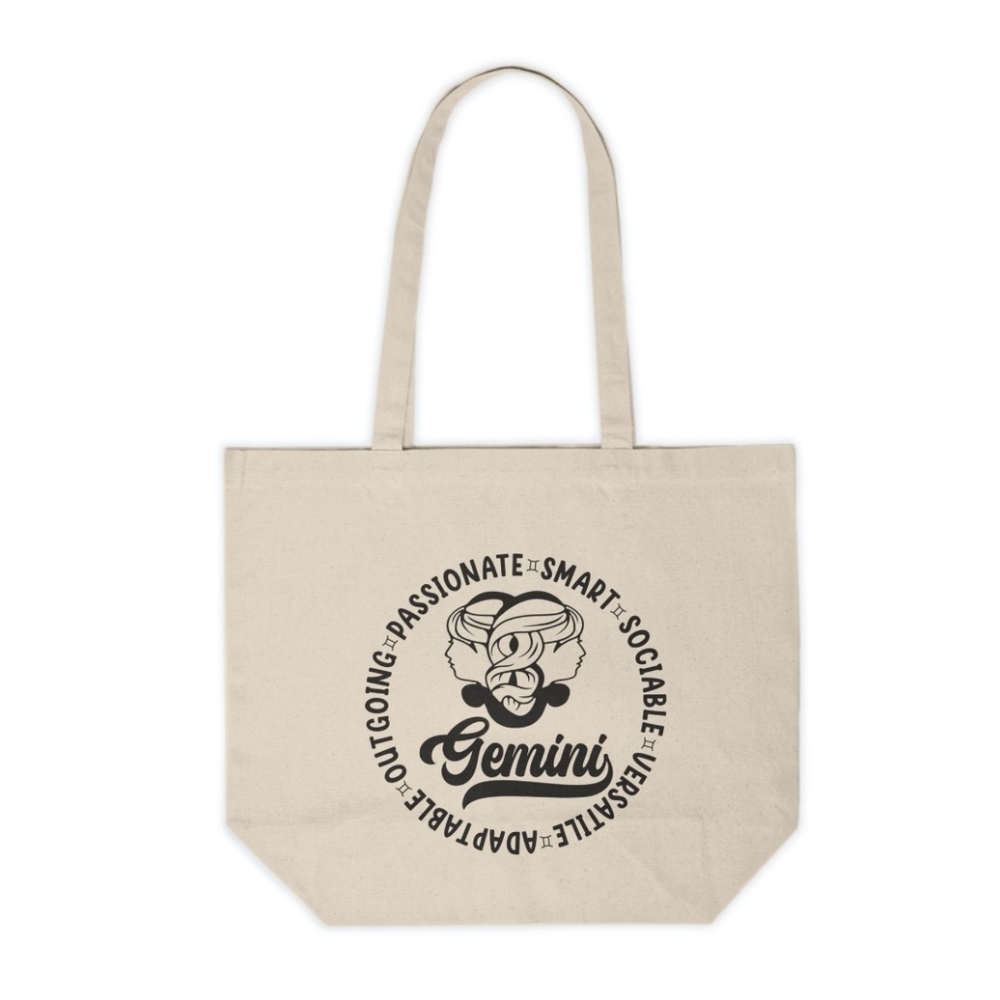 Gemini Zodiac Sign Custom Tote Bag